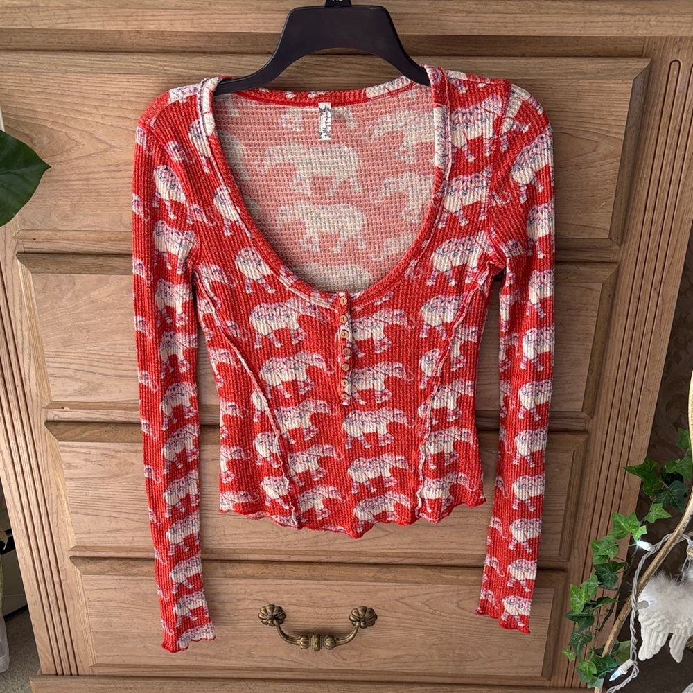 Intimates by Free People Button-Up Elephant Women’s Top